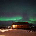 We were treated to a lovely aurora display over the lodge
