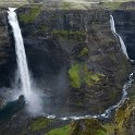 Háifoss is a fantastic set of waterfalls near Hekla, accessible via a rough road.