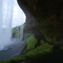 At the risk of falling rocks, the cool thing at Seljalandsfoss is being able to easily get behind the falls.