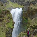 The trail climbing above Skogafoss is packed with just one more incredible waterfall after another.