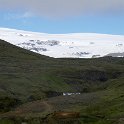 More of Eyjafjallajökull coming into view on the trail above Skogafoss.