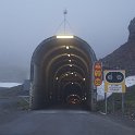 One of several long, single-lane tunnels scattered around Iceland.  Definitely a new experience.