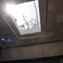 Skylight has integrated shade and bug screen
