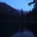 Darkness settling over Nada Lake