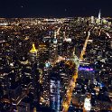 View from Empire State Building at midnight