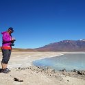 A quick first stop in the altiplano at Laguna Blanca