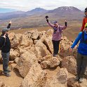 Successfully reaching the top of Zoquete (above El Tatio geysers) at 4900m or 16,073 ft.
