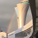 A rainbow welcome home at SFO
