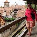 Walking the city walls of Rothenburg