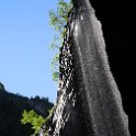 A cascade into Höllentalklamm gorge