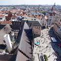 View from the Rathaus tower in Munich
