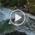 Short video of the river surfers on the Eisbach in Munich