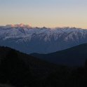 Last light of sunset on the Sierra