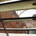 Looking out a ventilation shaft from inside Hoover Dam