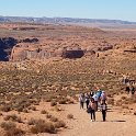 The busy trail to Horseshoe Bend