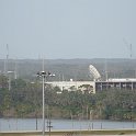 The two boosters are visible from Port Canaveral the next day