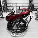 "Starman" awaits his departure in Elon's original Tesla Roadster...