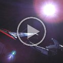 "Starman" cruising and spinning in Earth orbit