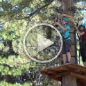 A seven-minute video (large download! 260 MB) of Darlene, Joslyn and Carlyn climbing around the treetop adventure course in Tahoe Vista.
