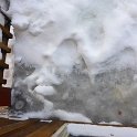 Meltwater freezing on the deck