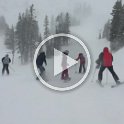 Crazy wind gusts even at mid-mountain Alpine Meadows