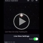 Live viewing of Saturn and Jupiter