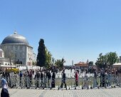 IMG_0477 Prayer line for Hagia Sophia mosque